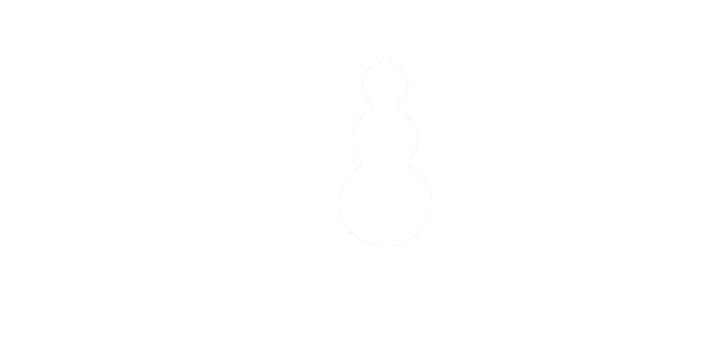 Лого снеговик белый цвет